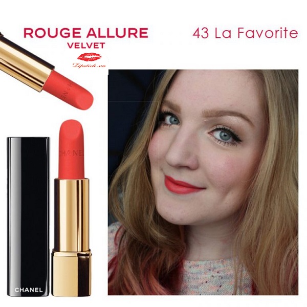 Son Chanel Rouge Allure Velvet Màu 43 La Favorite  Pazuvn